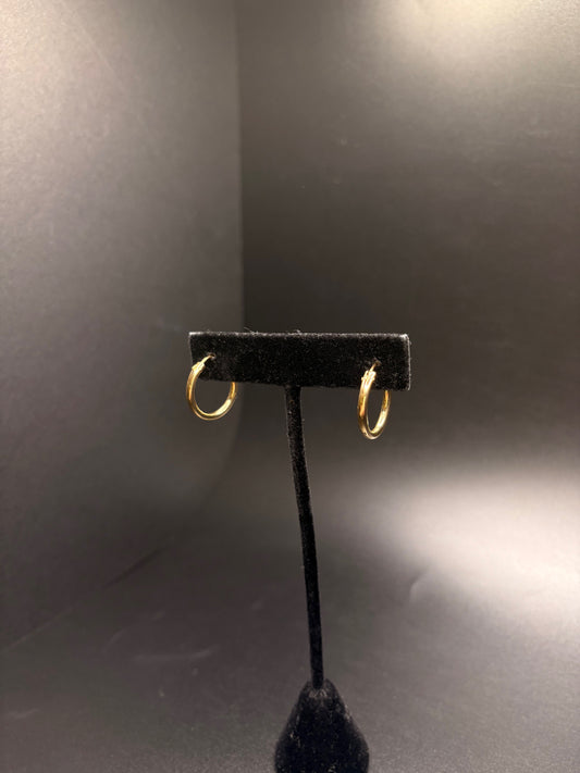Gold-Filled Solid Hoops