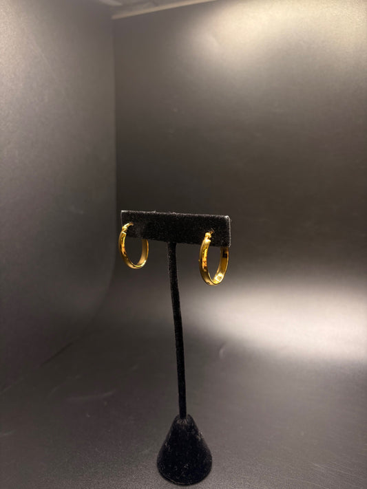 Gold-Filled Solid Hoops