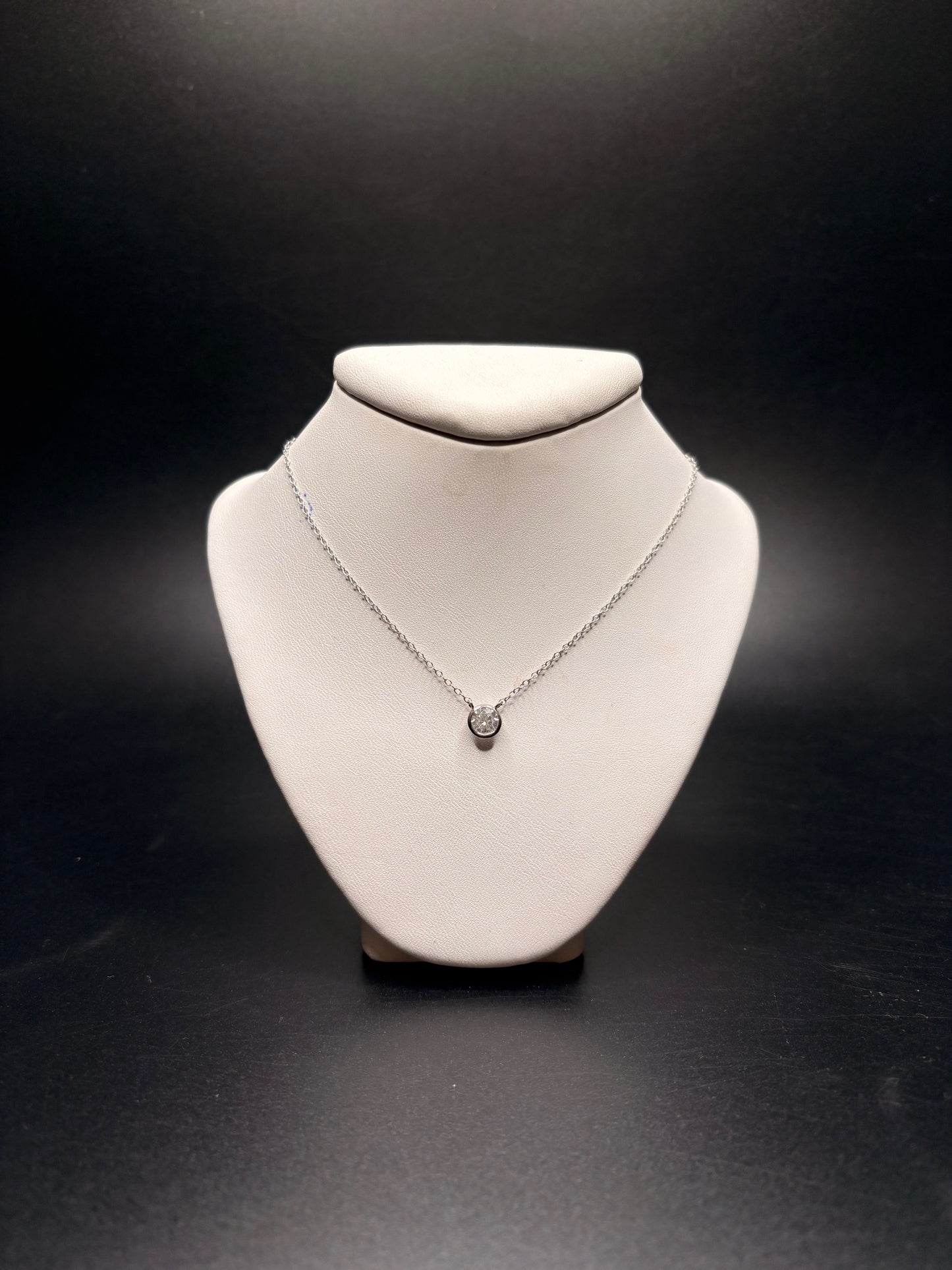 Sterling Silver CZ Pendant Necklace