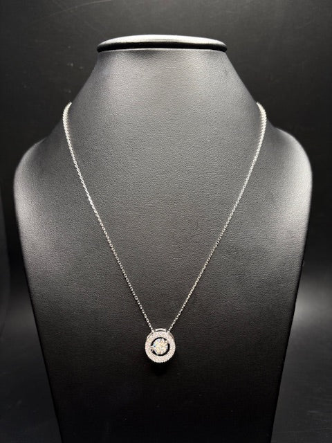Sterling Silver Dancing Cz Necklace