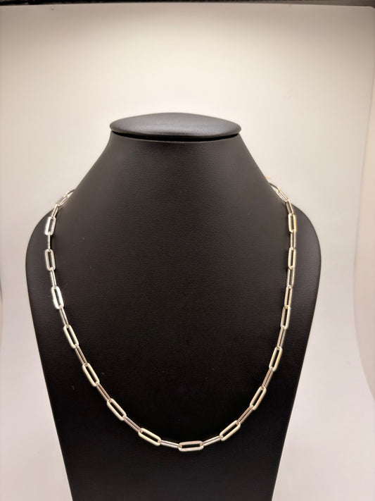 Sterling Silver Paperclip Chain