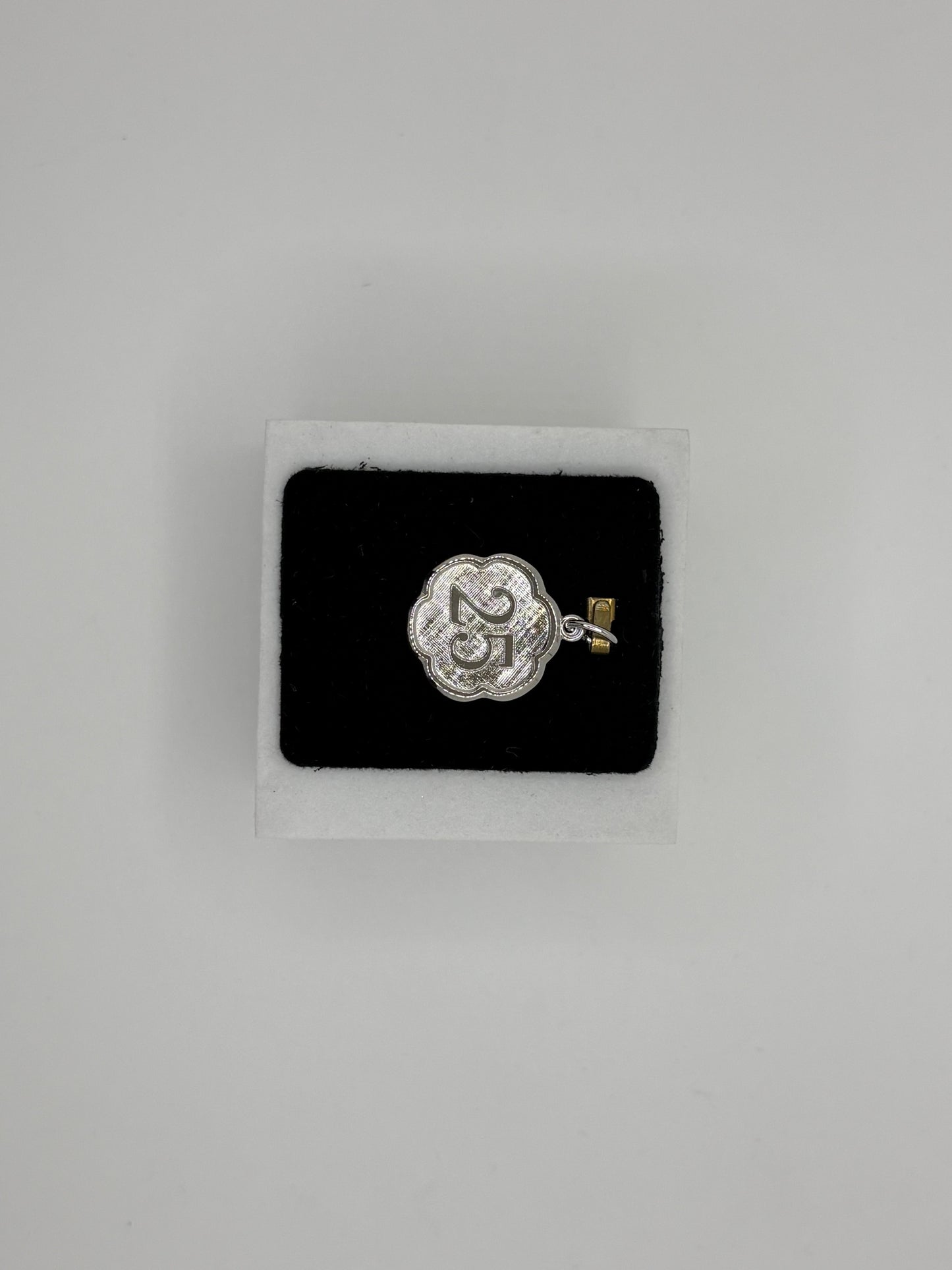 Sterling Silver "25" Number Charm