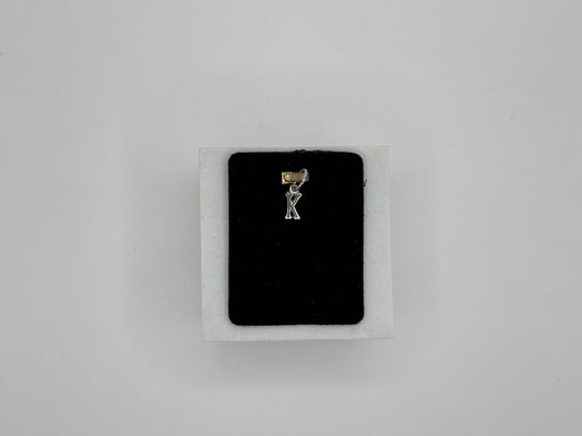 Sterling Silver "K" Initial Charm