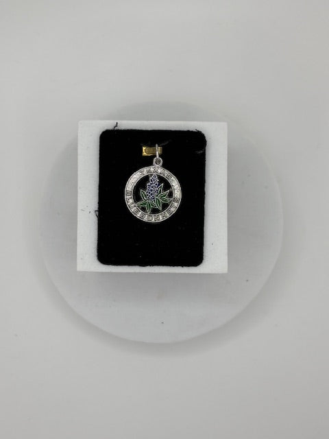 Sterling Silver Texas Bluebonnets Charm