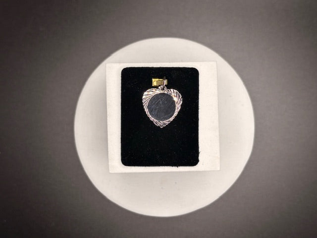 Sterling Silver Engraveable Heart Charm