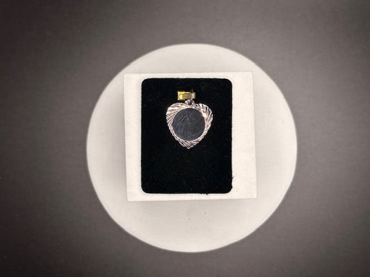Sterling Silver Engraveable Heart Charm