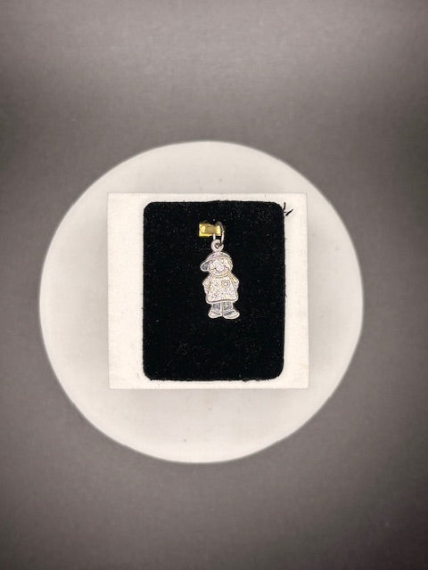Sterling Silver Boy With Cap Charm