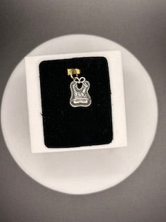 Sterling Silver Baby Bib Charm