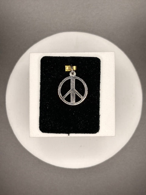 Sterling Silver Peace Symbol Charm
