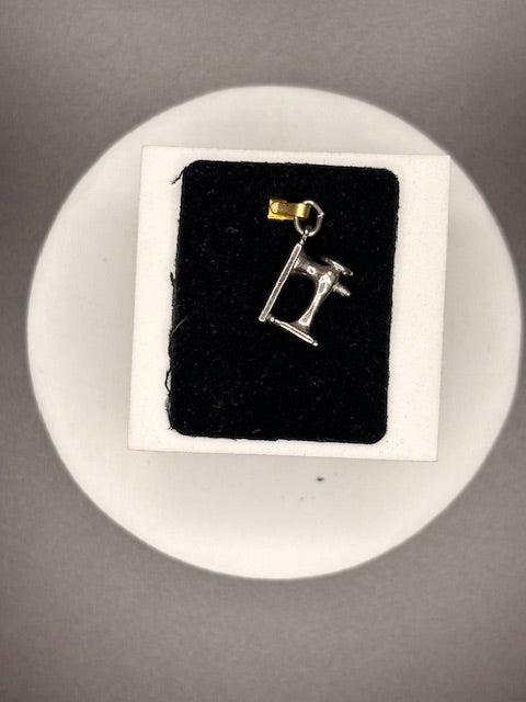 Sterling Silver Sewing Machine Charm