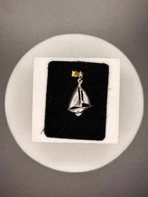 Sterling Silver Sailboat Charm