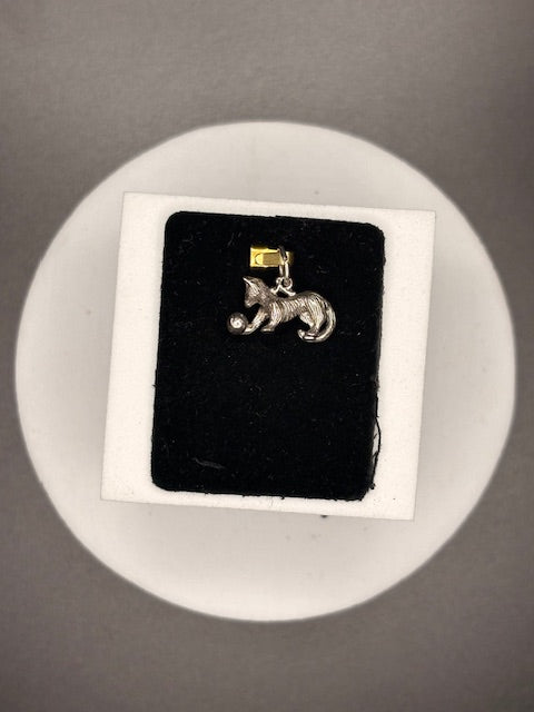 Sterling Silver Cat Charm