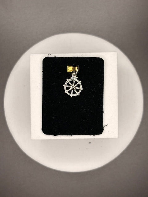 Sterling Silver Ship Wheel Charm