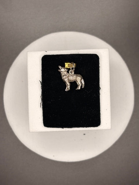 Sterling Silver Wolf Charm
