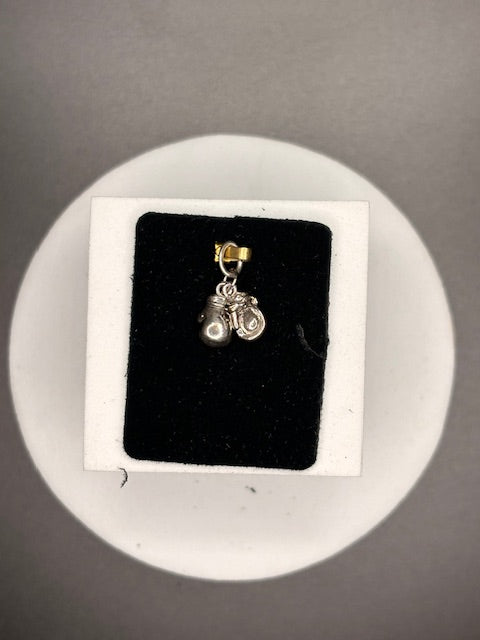 Sterling Silver Boxing Gloves Charm