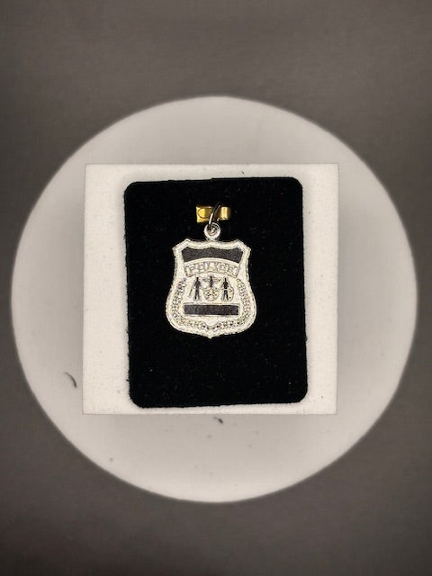 Sterling Silver Police Badge Charm