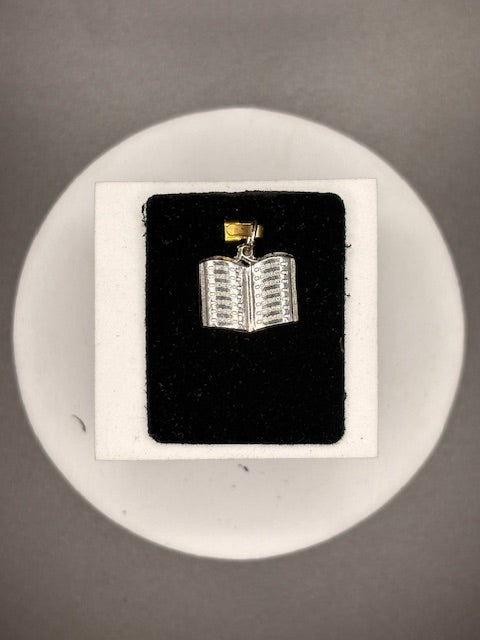 Sterling Silver Book Charm