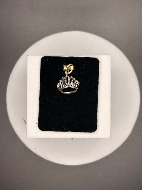 Sterling Silver Crown Charm