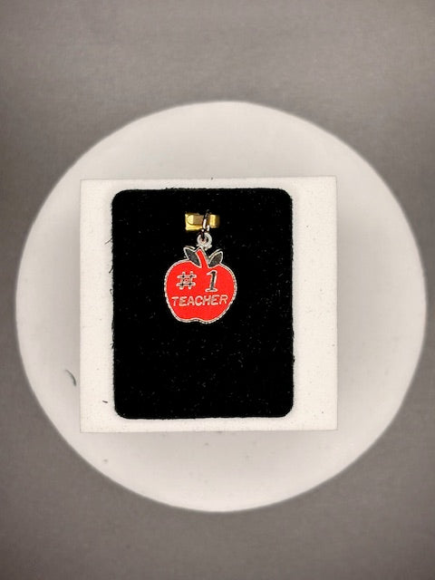 Sterling Silver #1 Teacher Charm