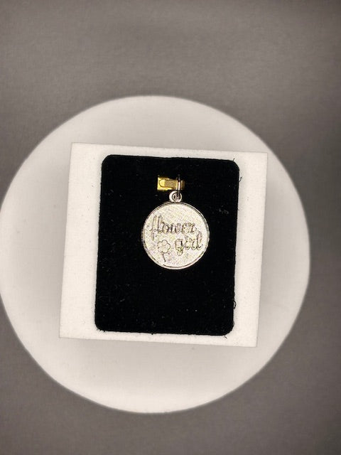 Sterling Silver Flower Girl Charm