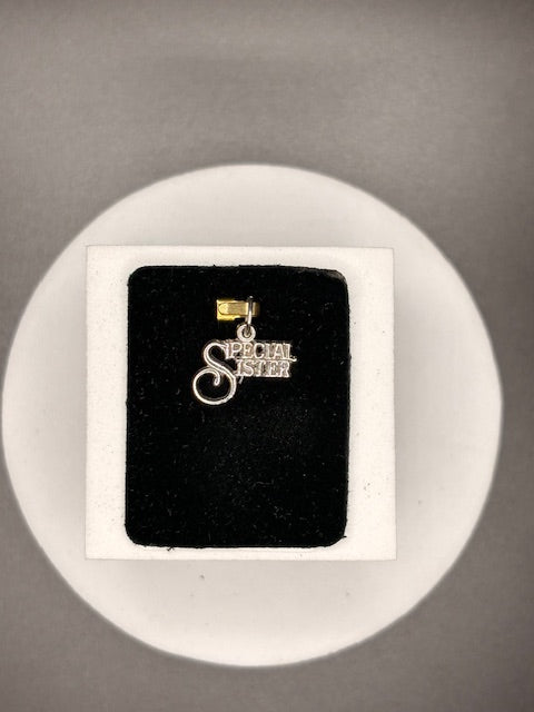 Sterling Silver "Special Sister" Charm