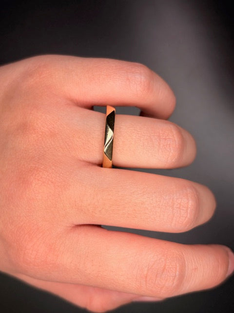 Gold-Filled Textured Ring