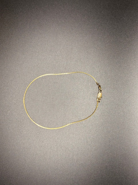 Gold-Filled Delicate Beaded Anklet