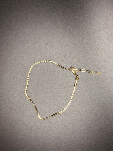 Gold-Filled Dot Chain Anklet