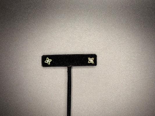 Gold-Filled Emerald Star Studs