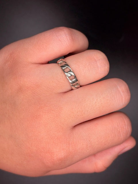 Sterling Silver Chain Link Ring
