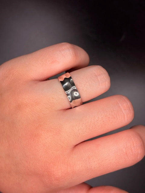Sterling Silver Textured Ring