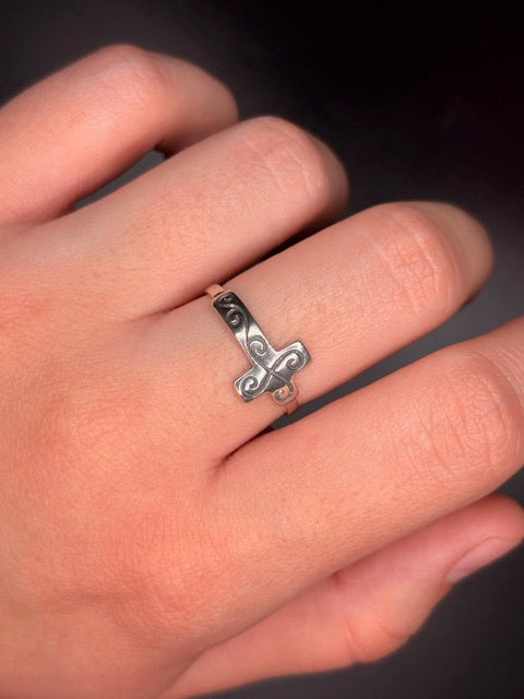 Sterling Silver Cross Ring