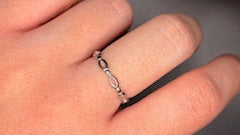 Sterling Silver Loop Ring