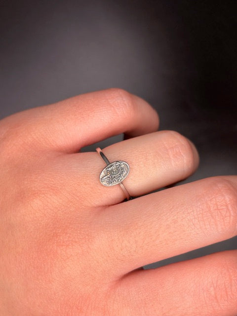 Sterling Silver Palm Tree Ring