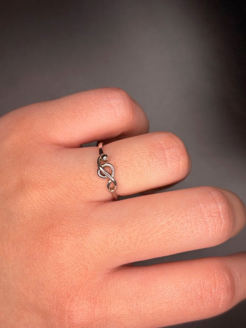 Sterling Silver Music Note Ring