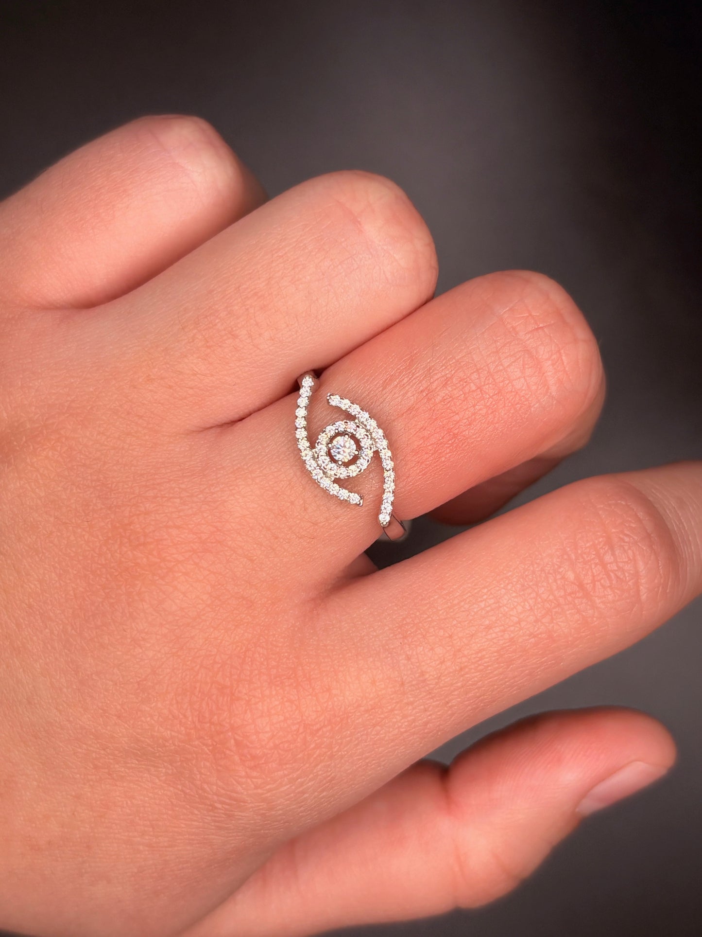 Sterling Silver Eye Ring