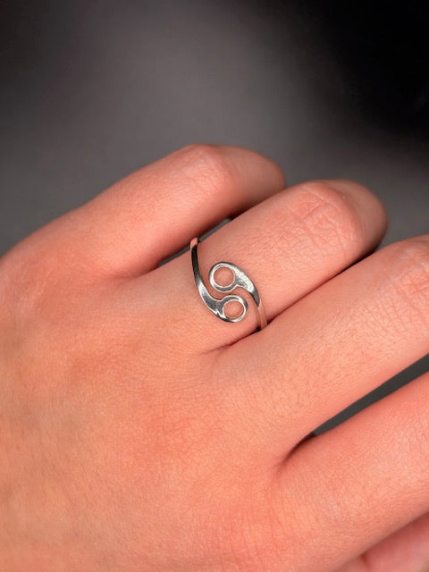 Sterling Silver Yin Yang Ring