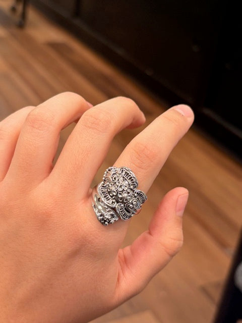 Sterling Silver Fancy Chunky Ring
