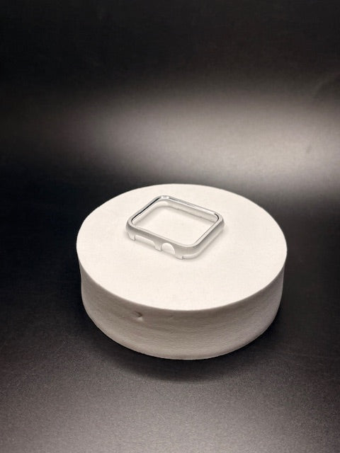 Metal Silver Apple Watch Face Cover