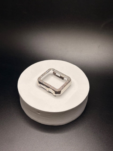 Silver Apple Watch Face Cover