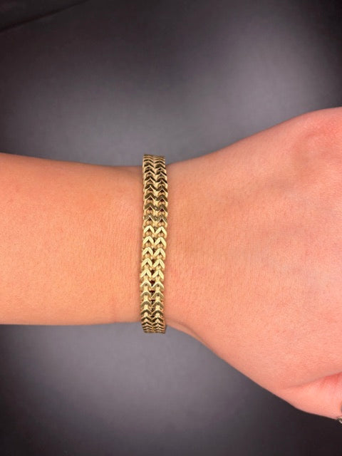PVD Gold Plated Stainless Steel Double Franco Bracelet