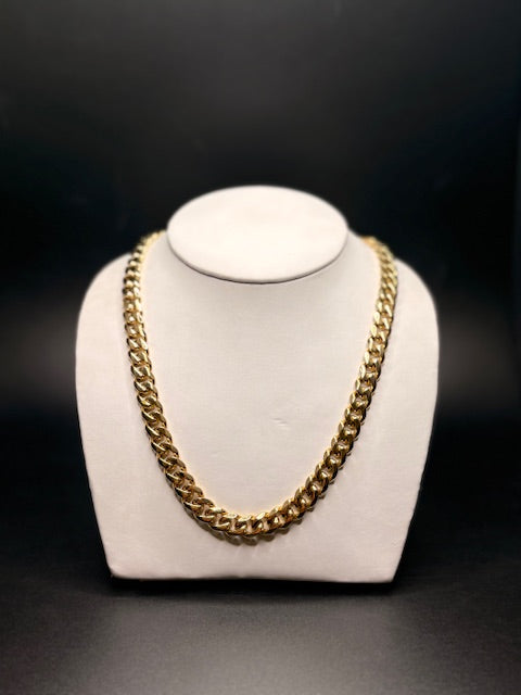 PVD Gold Plated Stainless Steel Cuban Link Chain
