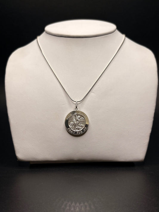 Sterling Silver St. Christopher Necklace