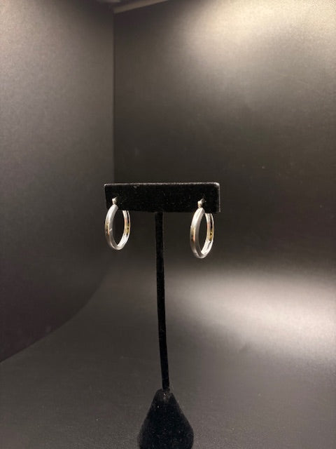 Sterling Silver Thick Hoops