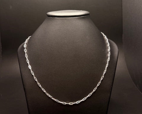Sterling Silver Paperclip Chain