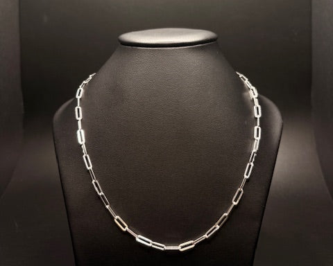 Sterling Silver Paperclip Chain