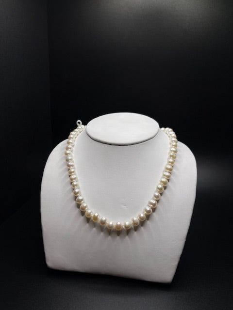 Sterling Silver Fresh Water Pearls Necklace