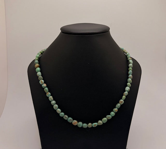 Sterling Silver Kingman Turquoise Necklace