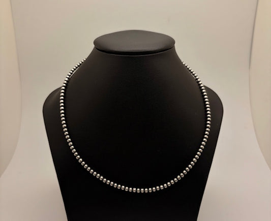Sterling Silver Navajo Pearl Necklace