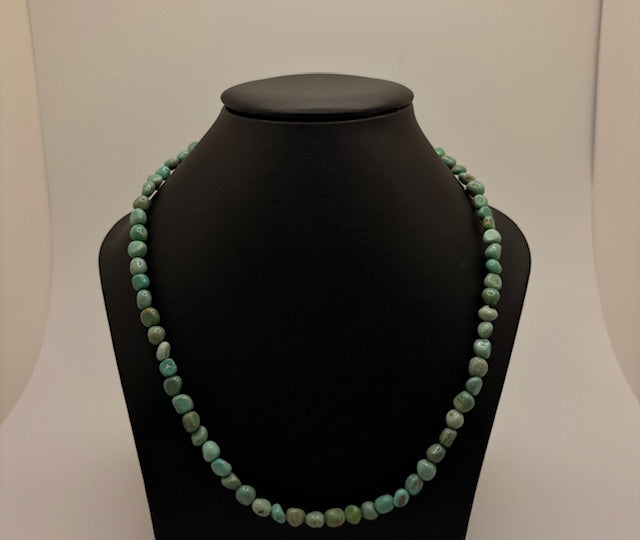 Sterling Silver Kingman Turquoise Necklace